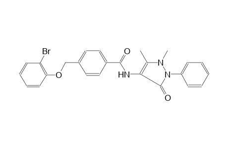 benzamide, 4-[(2-bromophenoxy)methyl]-N-(2,3-dihydro-1,5-dimethyl-3-oxo-2-phenyl-1H-pyrazol-4-yl)-