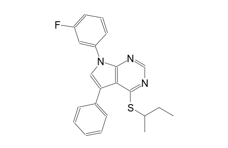 7H-pyrrolo[2,3-d]pyrimidine, 7-(3-fluorophenyl)-4-[(1-methylpropyl)thio]-5-phenyl-