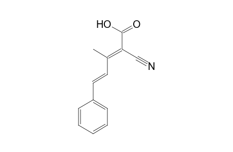 2,4-Pentadienoic acid, 2-cyano-3-methyl-5-phenyl-