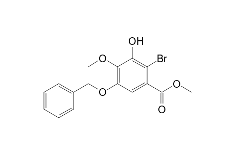 Methyl 2-bromo-3-hydroxy-4-methoxy-5-benzyloxybenzoate