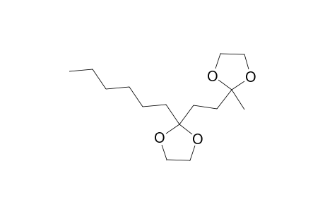 1,3-Dioxolane, 2-hexyl-2'-methyl-2,2'-ethylenebis-