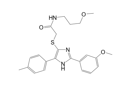 acetamide, 2-[[2-(3-methoxyphenyl)-5-(4-methylphenyl)-1H-imidazol-4-yl]thio]-N-(3-methoxypropyl)-