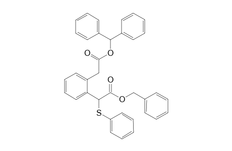 Benzyl 2-{[o-(Benzhydryloxy)carbonylmethyl]phenyl}-2-(phenylthio)acetate