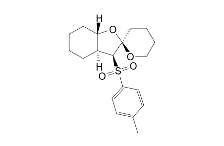 (2R*,3S*,3aS*,7aS*)-Decahydro-3-(para-toluenesulfonyl)spiro[benzofuran-2(3H)-2'-[2H]pyran]