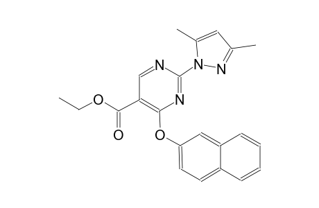 ethyl 2-(3,5-dimethyl-1H-pyrazol-1-yl)-4-(2-naphthyloxy)-5-pyrimidinecarboxylate