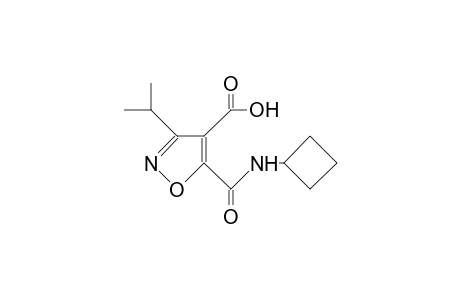 4-Isoxazolecarboxylic acid, 5-[(cyclobutylamino)carbonyl]-3-(1-methylethyl)-