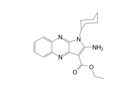 1H-pyrrolo[2,3-b]quinoxaline-3-carboxylic acid, 2-amino-1-cyclohexyl-, ethyl ester