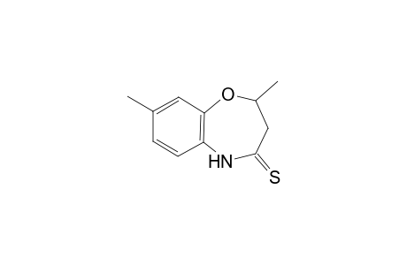 Benz[b]-1,4-oxazepine-4(5H)-thione, 2,3-dihydro-2,8-dimethyl-