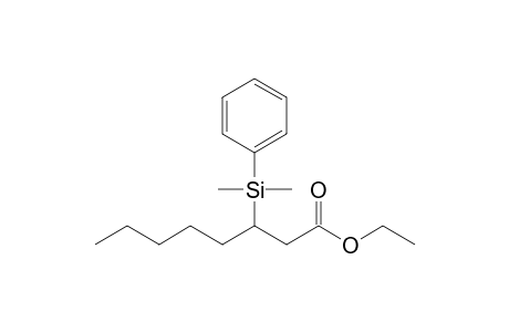 3-[dimethyl(phenyl)silyl]caprylic acid ethyl ester
