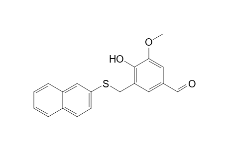 2-Methoxy-4-formyl-6-(2-naphthylthiomethyl)phenol