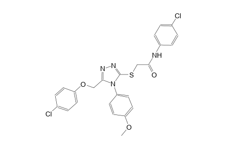 2-{[5-[(4-chlorophenoxy)methyl]-4-(4-methoxyphenyl)-4H-1,2,4-triazol-3-yl]sulfanyl}-N-(4-chlorophenyl)acetamide