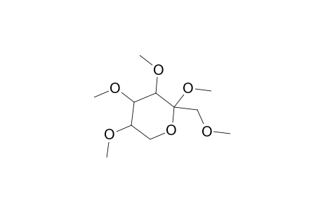.beta.-D-Fructopyranoside, methyl 1,3,4,5-tetra-O-methyl-