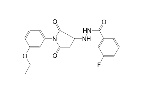 3-Fluoro-benzoic acid N'-[1-(3-ethoxy-phenyl)-2,5-dioxo-pyrrolidin-3-yl]-hydrazide