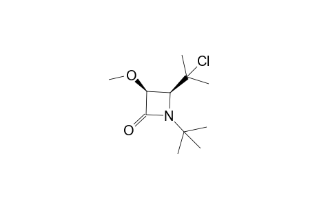 (3S,4S)-1-tert-butyl-4-(1-chloro-1-methyl-ethyl)-3-methoxy-azetidin-2-one