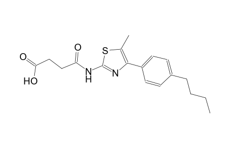4-{[4-(4-butylphenyl)-5-methyl-1,3-thiazol-2-yl]amino}-4-oxobutanoic acid