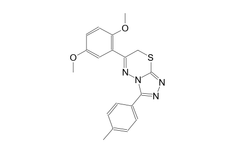 6-(2,5-dimethoxyphenyl)-3-(4-methylphenyl)-7H-[1,2,4]triazolo[3,4-b][1,3,4]thiadiazine