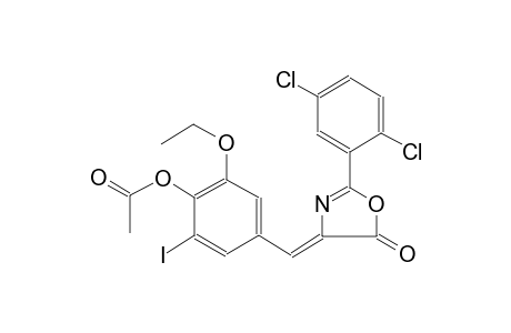 4-[(Z)-(2-(2,5-dichlorophenyl)-5-oxo-1,3-oxazol-4(5H)-ylidene)methyl]-2-ethoxy-6-iodophenyl acetate