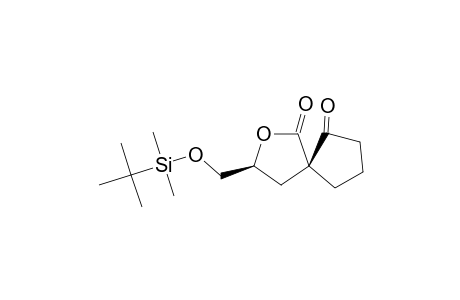 (3R,5S)-3-TERT.-BUTYLDIMETHYLSILYLOXYMETHYL-2-OXASPIRO-[4.4]-NONANE-1,6-DIONE