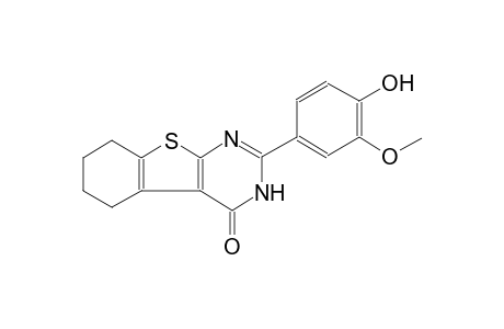 benzo[4,5]thieno[2,3-d]pyrimidin-4(3H)-one, 5,6,7,8-tetrahydro-2-(4-hydroxy-3-methoxyphenyl)-
