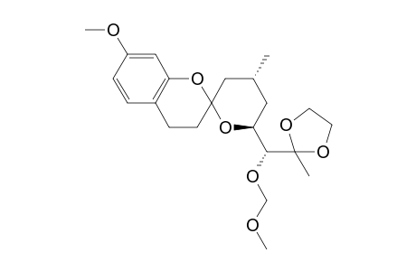 (4'R,6'S)-7-methoxy-6'-((R)-(methoxymethoxy)(2-methyl-1,3-dioxolan-2-yl)methyl)-4'-methyl-3',4',5',6'-tetrahydrospiro[chroman-2,2'-pyran]