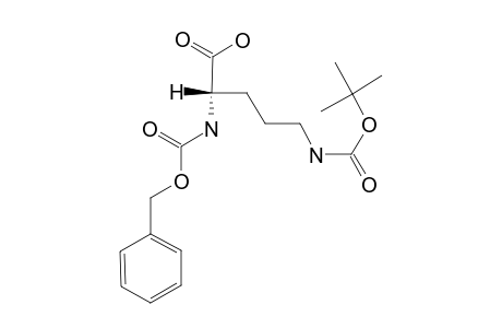 N-(BENZYLOXYCARBONYL)-EPSILON-(TERT.-BUTOXYCARBONYL)-ORNITHINE