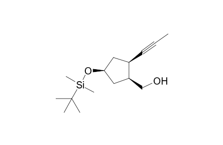 {(1S,2R,4S)-4-[(tert-Butyldimethylsilyl)oxy]-2-(prop-1-yn-1-yl)cyclopentyl]methanol