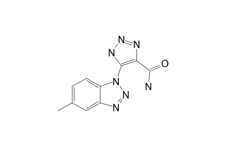 4-[5-METHYL-BENZOTRIAZOL-1-YL]-5-CARBOXAMIDO-1,2,3-TRIAZOLE