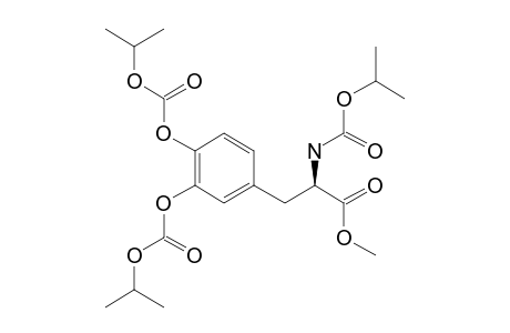 3,4-Dihydroxy-L-phenylalanine, N,o,o'-tris(isopropyloxycarbonyl)-, methyl ester