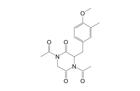 1,4-Diacetyl-3-(4-methoxy-3-methylphenylmethyl)-2,5-piperazinedione