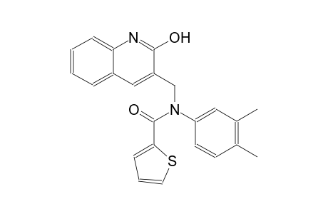 N-(3,4-dimethylphenyl)-N-[(2-hydroxy-3-quinolinyl)methyl]-2-thiophenecarboxamide