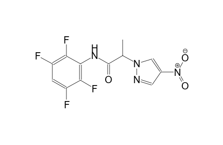 2-(4-nitro-1H-pyrazol-1-yl)-N-(2,3,5,6-tetrafluorophenyl)propanamide