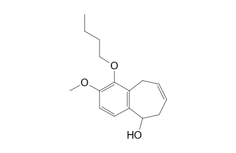 1-Butoxy-6,9-dihydro-2-methoxy-5H-benzocyclohepten-5-ol