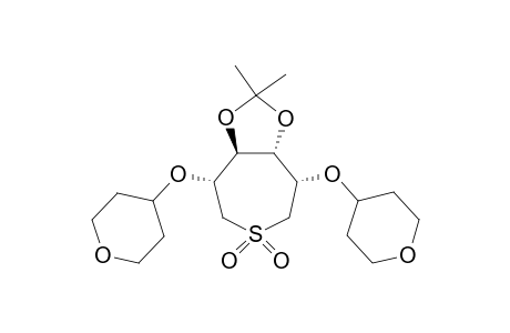 1,6-Dideoxy-2,5-di-O tetrahydro-pyranyl-3,4-O-isopropylidene-1,6-thio-D-mannitol-S,S-dioxide