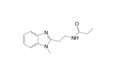 N-[2-(1-methyl-1H-benzimidazol-2-yl)ethyl]propanamide