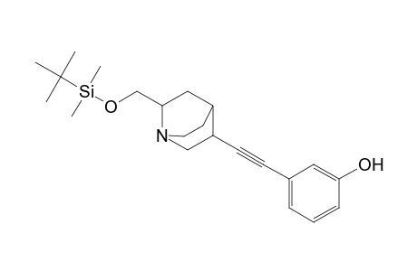 2-tert-Butyldimethylsiloxymethyl-5-(3-hydroxyphenylethynyl)-1-azabicyclo[2.2.2]octane