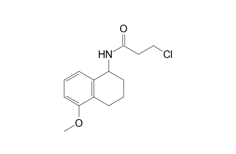 3-Chloranyl-N-(5-methoxy-1,2,3,4-tetrahydronaphthalen-1-yl)propanamide