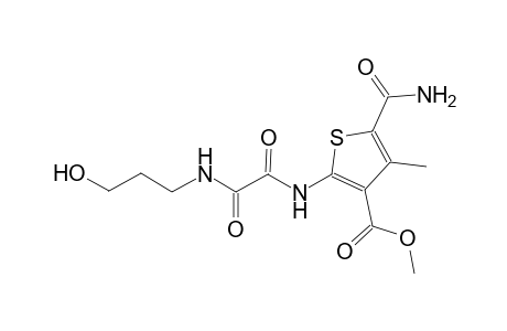3-thiophenecarboxylic acid, 5-(aminocarbonyl)-2-[[2-[(3-hydroxypropyl)amino]-1,2-dioxoethyl]amino]-4-methyl-, methyl ester