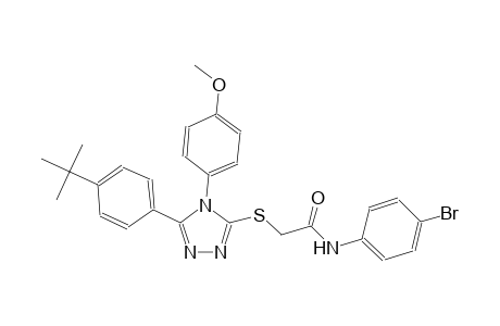 N-(4-bromophenyl)-2-{[5-(4-tert-butylphenyl)-4-(4-methoxyphenyl)-4H-1,2,4-triazol-3-yl]sulfanyl}acetamide