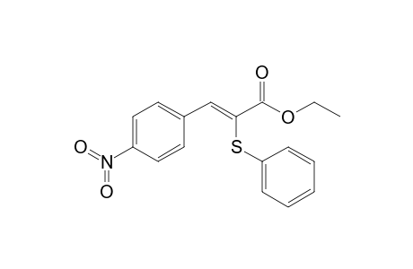(Z)-3-(4-nitrophenyl)-2-(phenylthio)-2-propenoic acid ethyl ester