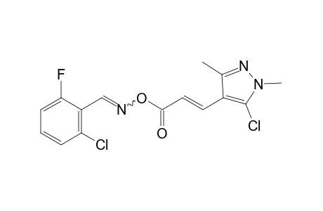 2-Chloro-6-fluorobenzaldehyde, O-[3-(5-chloro-1,3-dimethylpyrazol-4-yl)-trans-acryloyl]oxime