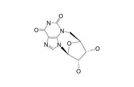 (-)-N(3),5'-CACLOXANTHOSINE