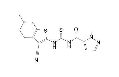 N-(3-cyano-6-methyl-4,5,6,7-tetrahydro-1-benzothien-2-yl)-N'-[(1-methyl-1H-pyrazol-5-yl)carbonyl]thiourea