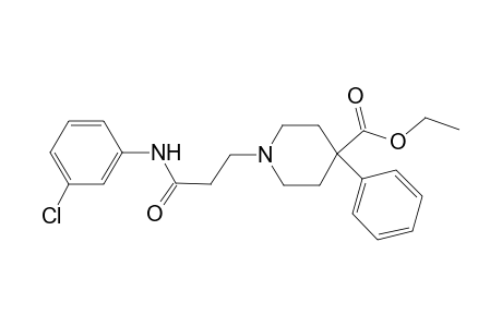 1-[3-(3-chloroanilino)-3-keto-propyl]-4-phenyl-isonipecotic acid ethyl ester