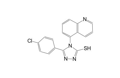 4H-1,2,4-triazole-3-thiol, 5-(4-chlorophenyl)-4-(5-quinolinyl)-