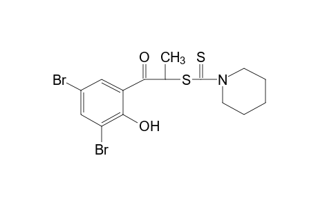 3',5'-DIBROMO-2'-HYDROXY-2-MERCAPTOPROPIOPHENONE, 2-(1-PIPERIDINECARBODITHIOATE)