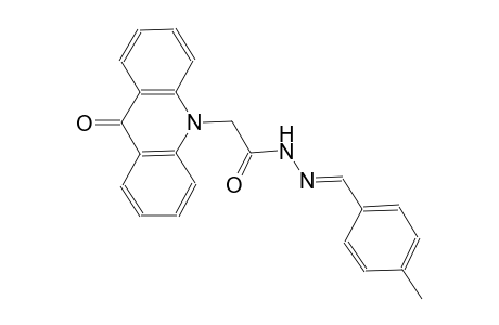 10-acridineacetic acid, 9,10-dihydro-9-oxo-, 2-[(E)-(4-methylphenyl)methylidene]hydrazide