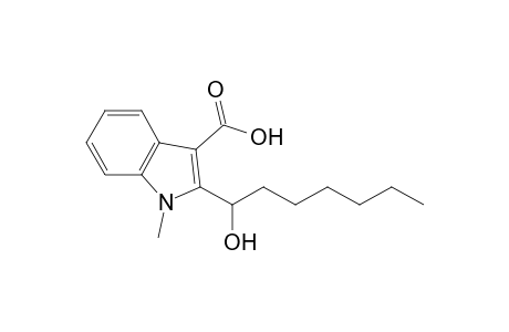 2-(1'-Hydroxyheptyl)-1-methylindole-3-carboxylic acid
