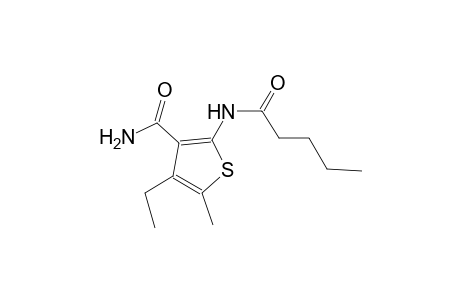 4-ethyl-5-methyl-2-(pentanoylamino)-3-thiophenecarboxamide