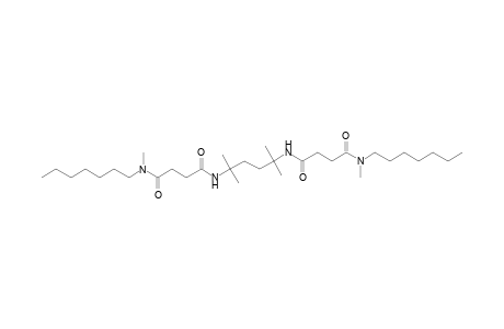 N'-heptyl-N-[4-[[4-[heptyl(methyl)amino]-4-keto-butanoyl]amino]-1,1,4-trimethyl-pentyl]-N'-methyl-succinamide