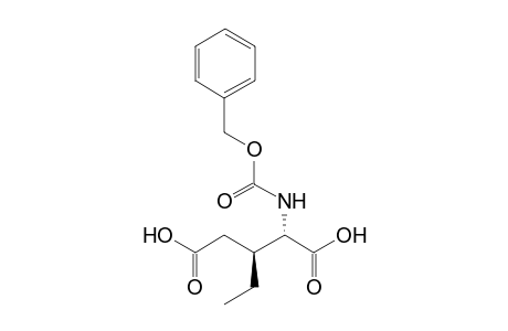 (2S,3S)-2-(Benzyloxycarbonyl)-3-ethylglutamic acid
